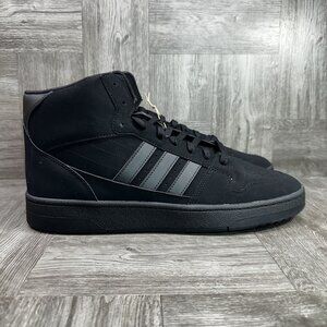 Adidas Break Start Men's size 12 Triple Black Hightop Shoes
